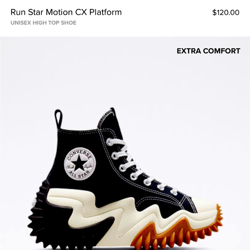 Converse Run Star Motion size 8.5 men, 10 women